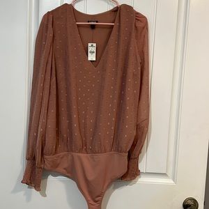 Mauve pink Express body suit